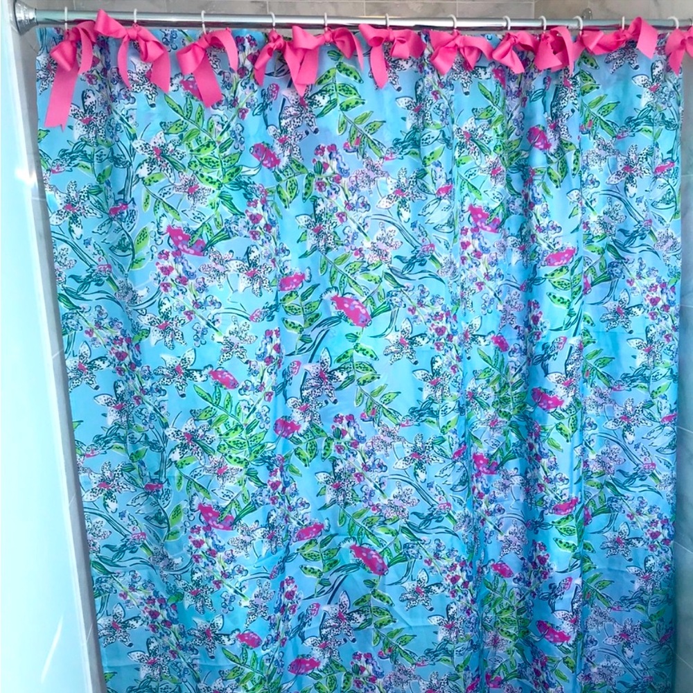 Lilly Pulitzer Sway This Way Shower Curtain - Handmade